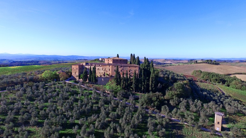 For sale castle in quiet zone Montalcino Toscana