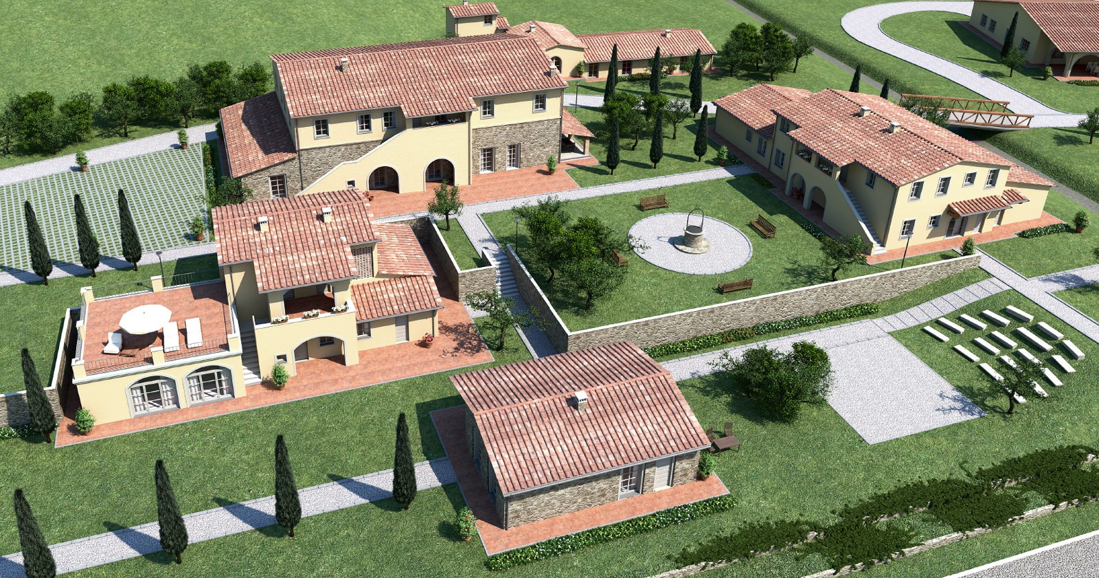 For sale real estate transaction in quiet zone Volterra Toscana