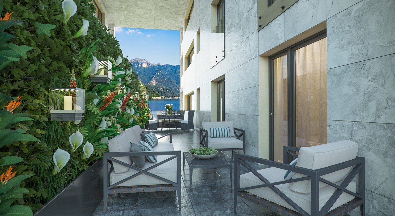 For sale apartment in quiet zone Melide Tessin foto 5